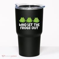 Who Let The Frogs Out Cute Frog Squad Frog Lovers Tumbler thumb 0