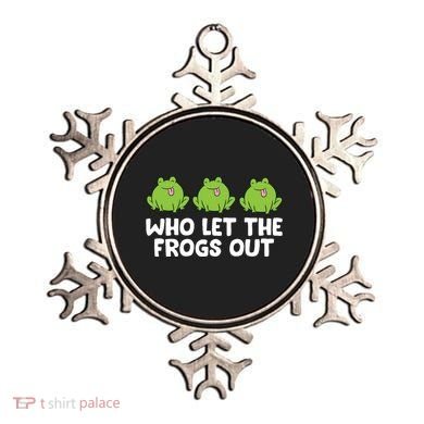 Who Let The Frogs Out Cute Frog Squad Frog Lovers Ornament