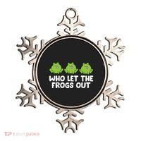 Who Let The Frogs Out Cute Frog Squad Frog Lovers Ornament thumb 0