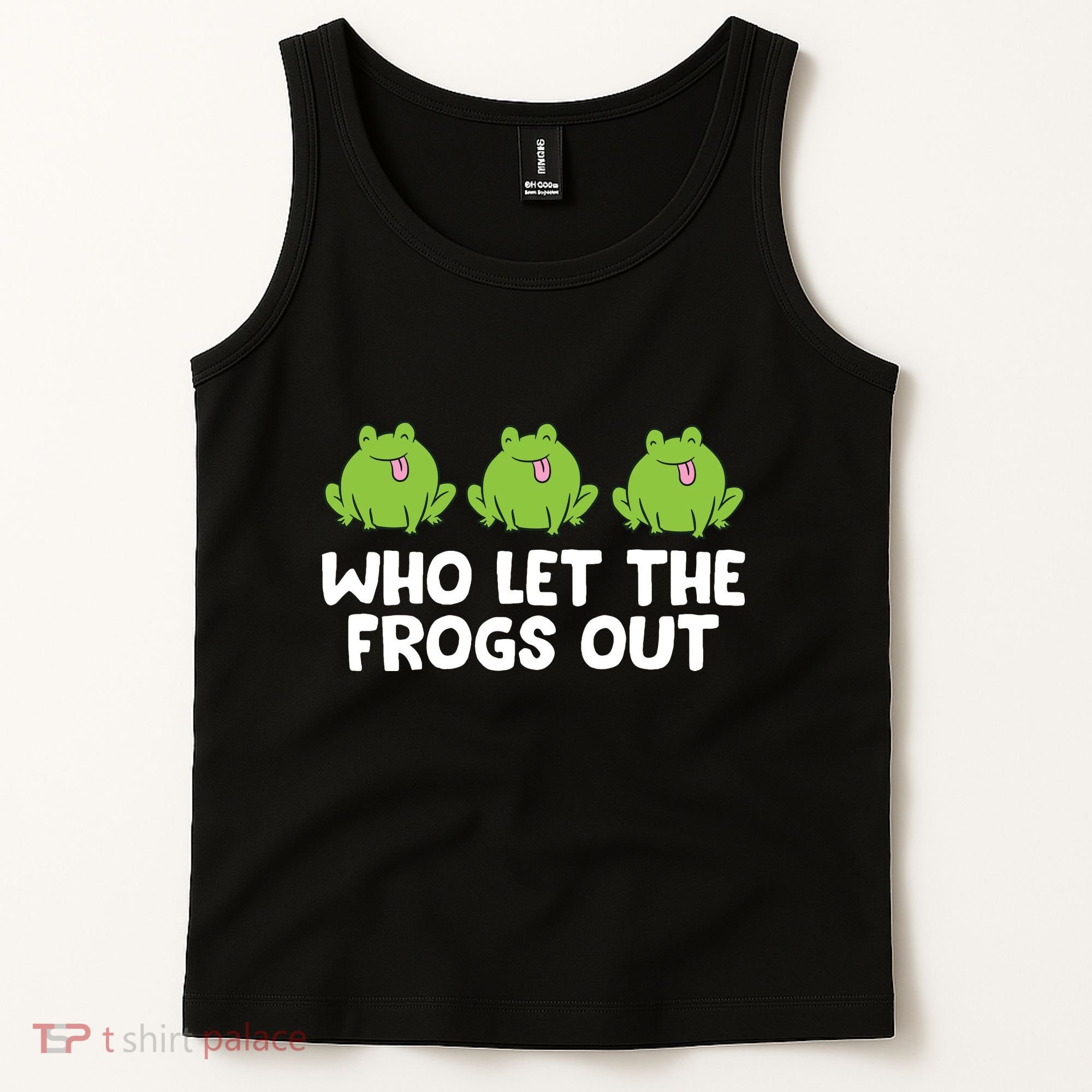 Who Let The Frogs Out Cute Frog Squad Frog Lovers Tank Top