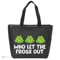 Who Let The Frogs Out Cute Frog Squad Frog Lovers Tote Bag thumb 0