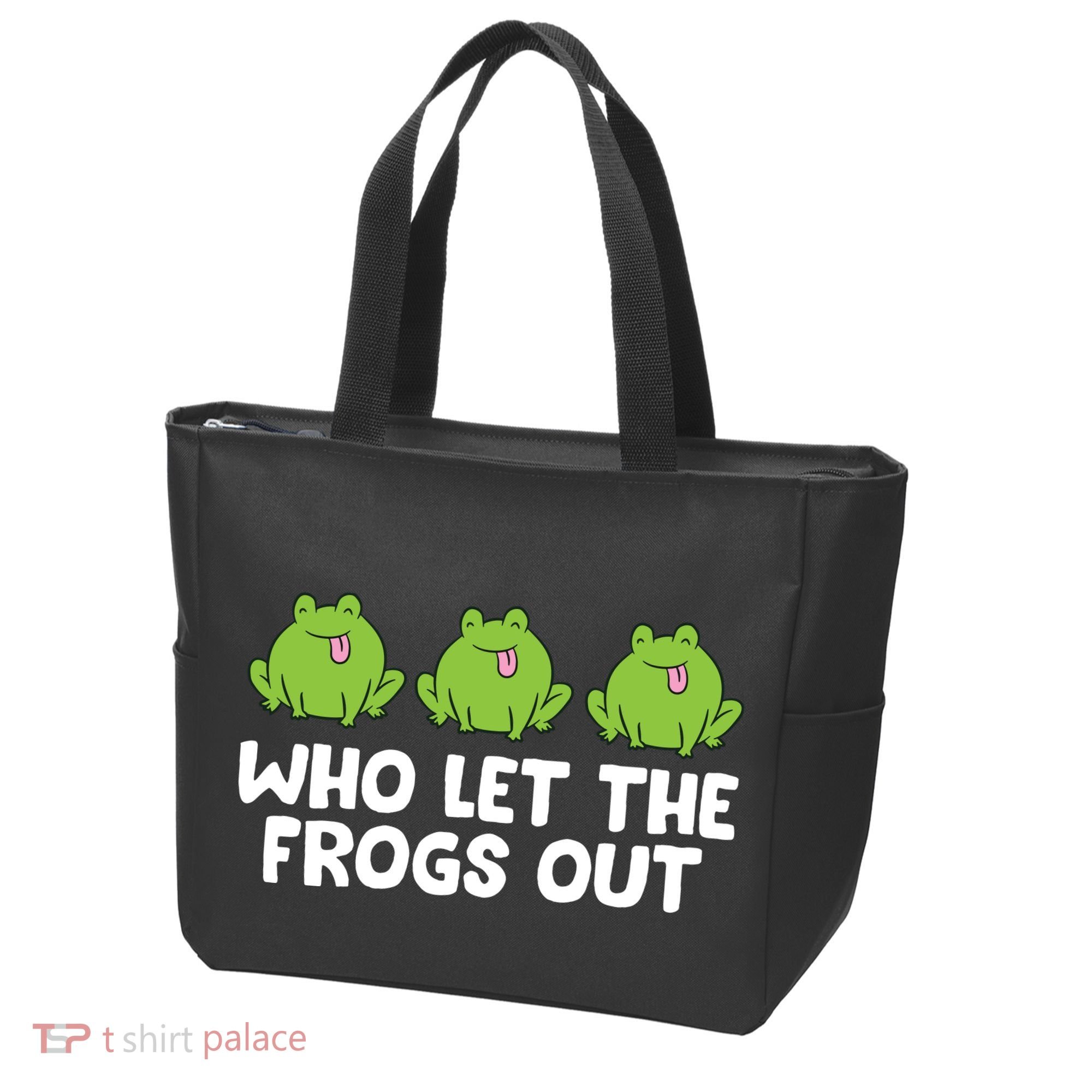 Who Let The Frogs Out Cute Frog Squad Frog Lovers Tote Bag