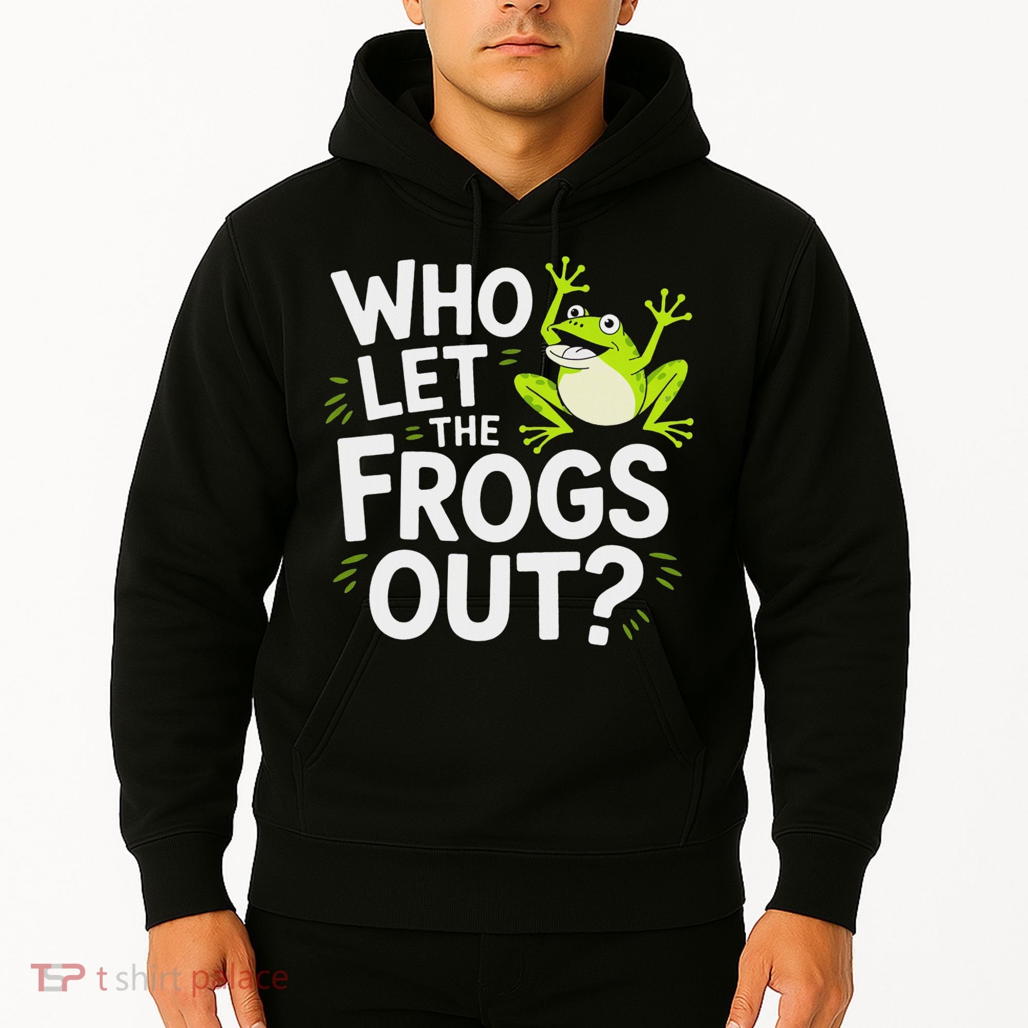 Who Let The Frogs Ou Funny Frog Lovers Hoodie