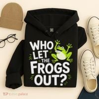 Who Let The Frogs Ou Funny Frog Lovers Hoodie thumb 4