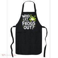 Who Let The Frogs Ou Funny Frog Lovers Apron thumb 0