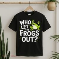 Who Let The Frogs Ou Funny Frog Lovers T-Shirt thumb 2