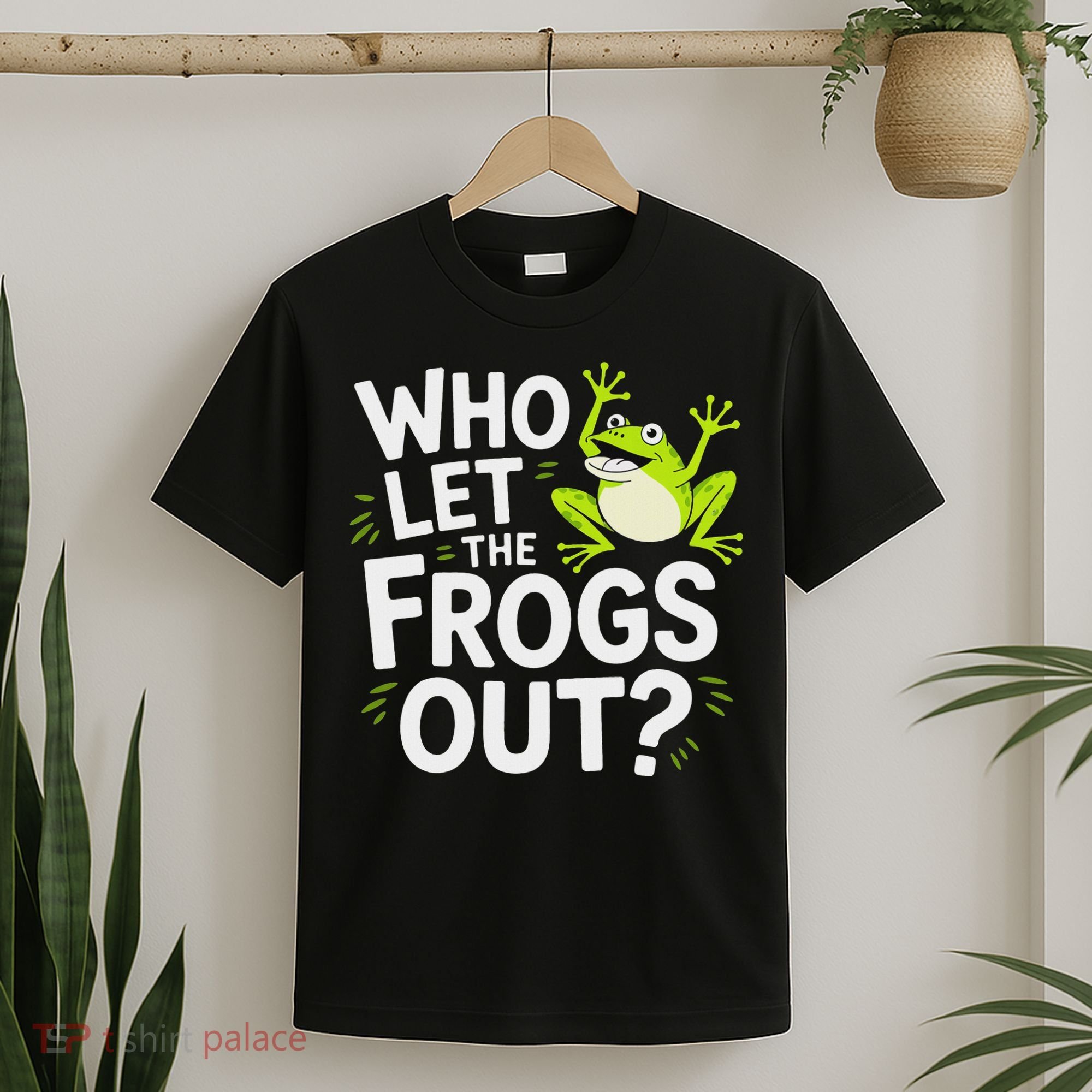 Who Let The Frogs Ou Funny Frog Lovers T-Shirt