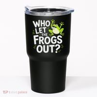 Who Let The Frogs Ou Funny Frog Lovers Tumbler thumb 0