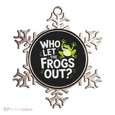 Who Let The Frogs Ou Funny Frog Lovers Ornament