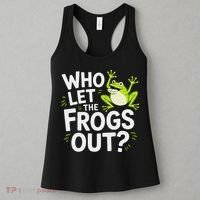 Who Let The Frogs Ou Funny Frog Lovers Women's Tank Top thumb 3