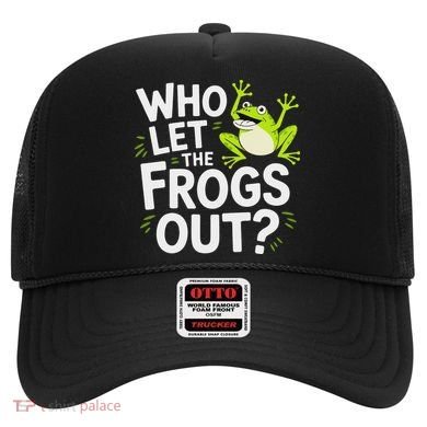 Who Let The Frogs Ou Funny Frog Lovers Hat