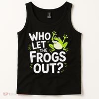 Who Let The Frogs Ou Funny Frog Lovers Tank Top thumb 2