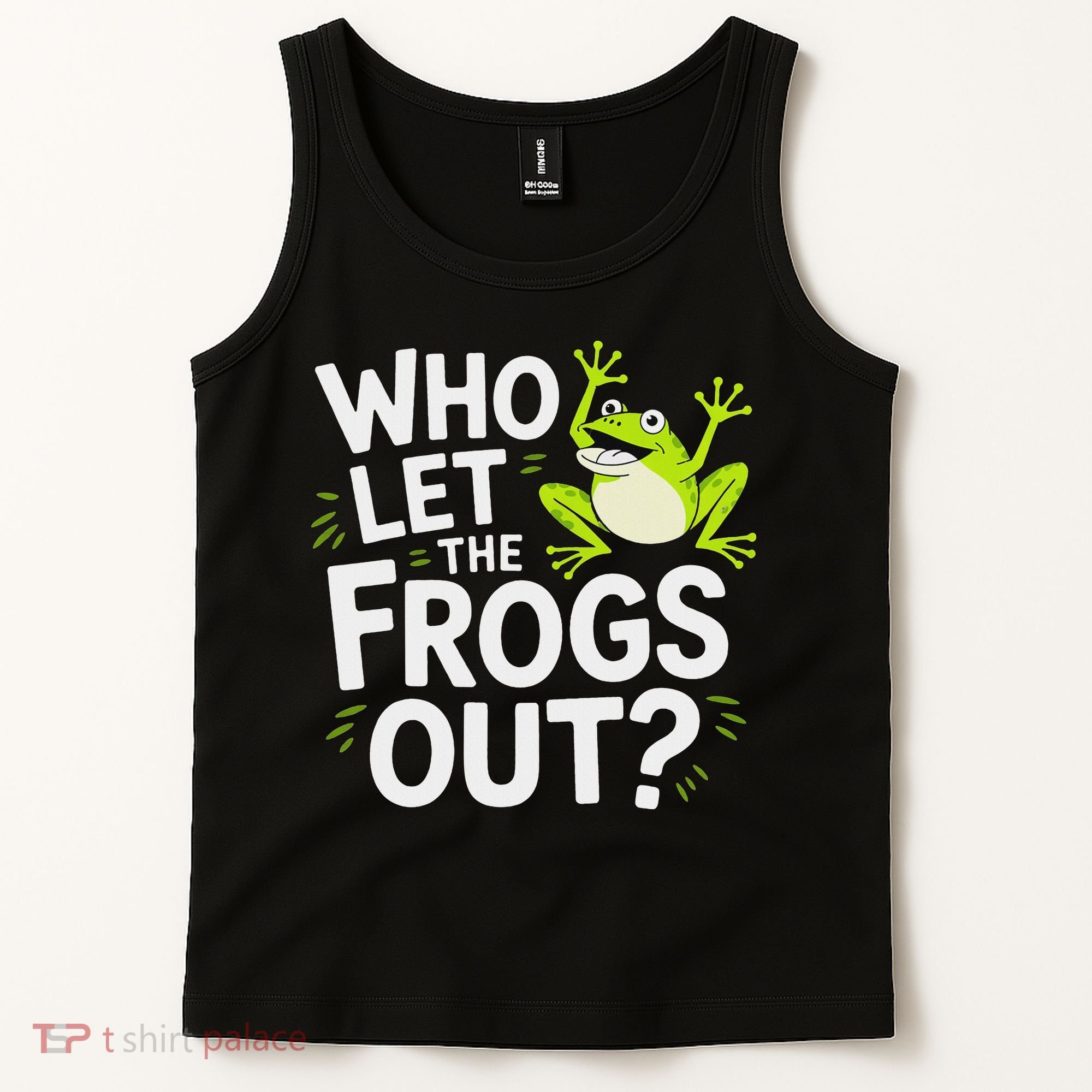 Who Let The Frogs Ou Funny Frog Lovers Tank Top