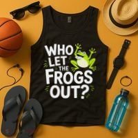 Who Let The Frogs Ou Funny Frog Lovers Tank Top thumb 4