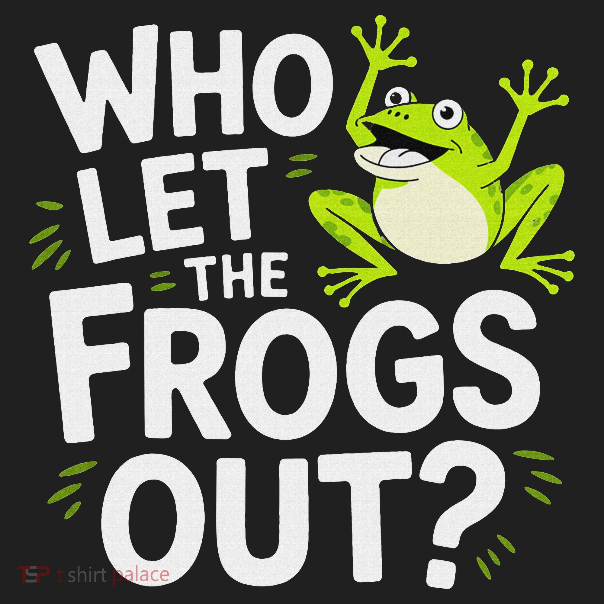 Who Let The Frogs Ou Funny Frog Lovers Golf Towel