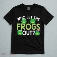Who Let The Frogs Out Funny Frog Lovers MM T-Shirt thumb 5