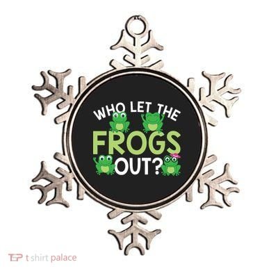 Who Let The Frogs Out Funny Frog Lovers MM Ornament