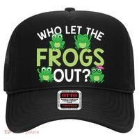 Who Let The Frogs Out Funny Frog Lovers MM Hat thumb 0