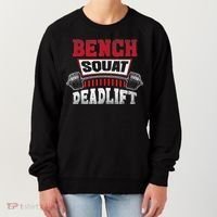 Weight Lifting Training Powerlifting Bench Squat Deadlift Women's Sweatshirt thumb 0