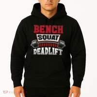 Weight Lifting Training Powerlifting Bench Squat Deadlift Hoodie thumb 2