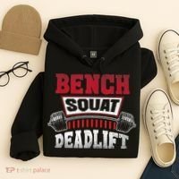 Weight Lifting Training Powerlifting Bench Squat Deadlift Hoodie thumb 4