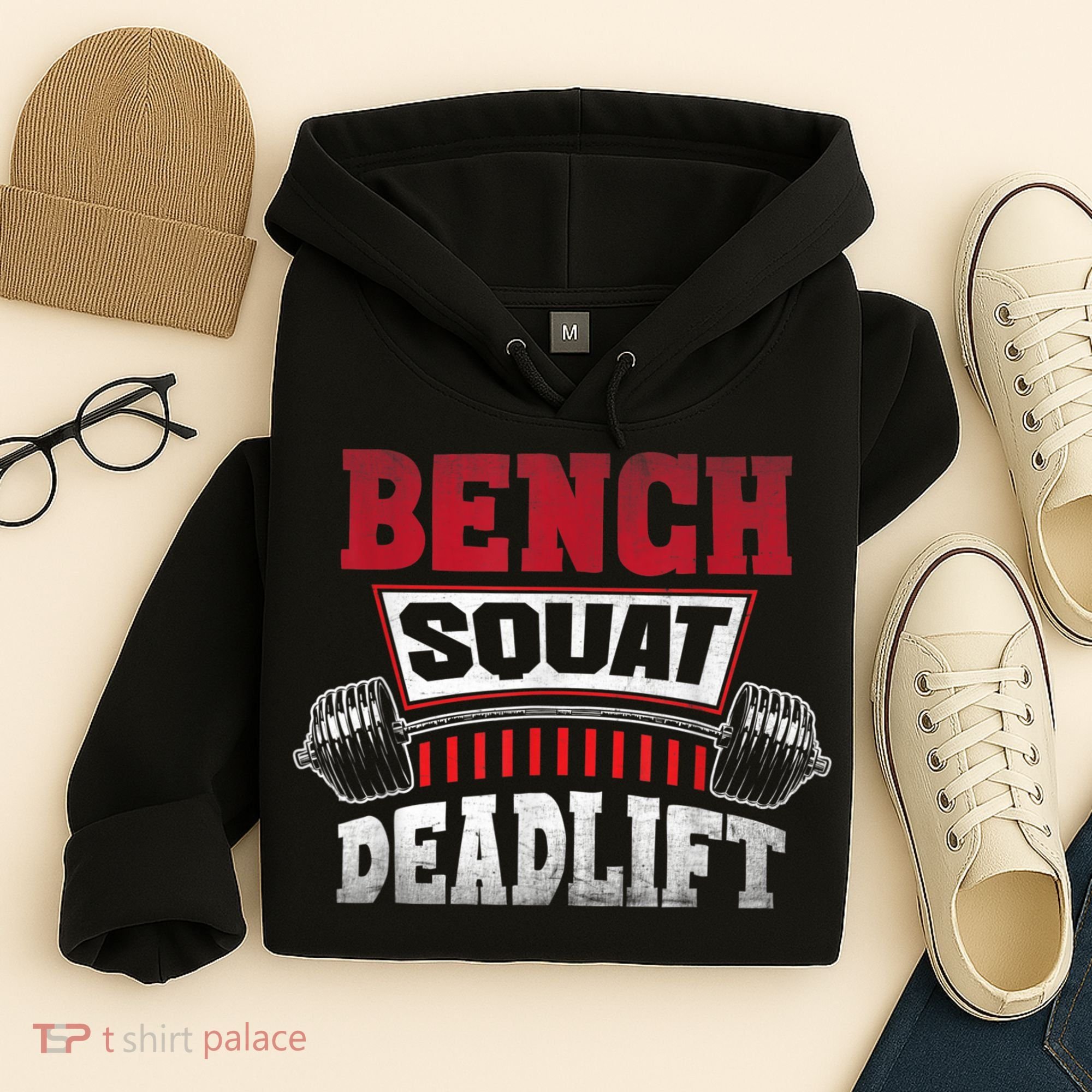 Weight Lifting Training Powerlifting Bench Squat Deadlift Hoodie