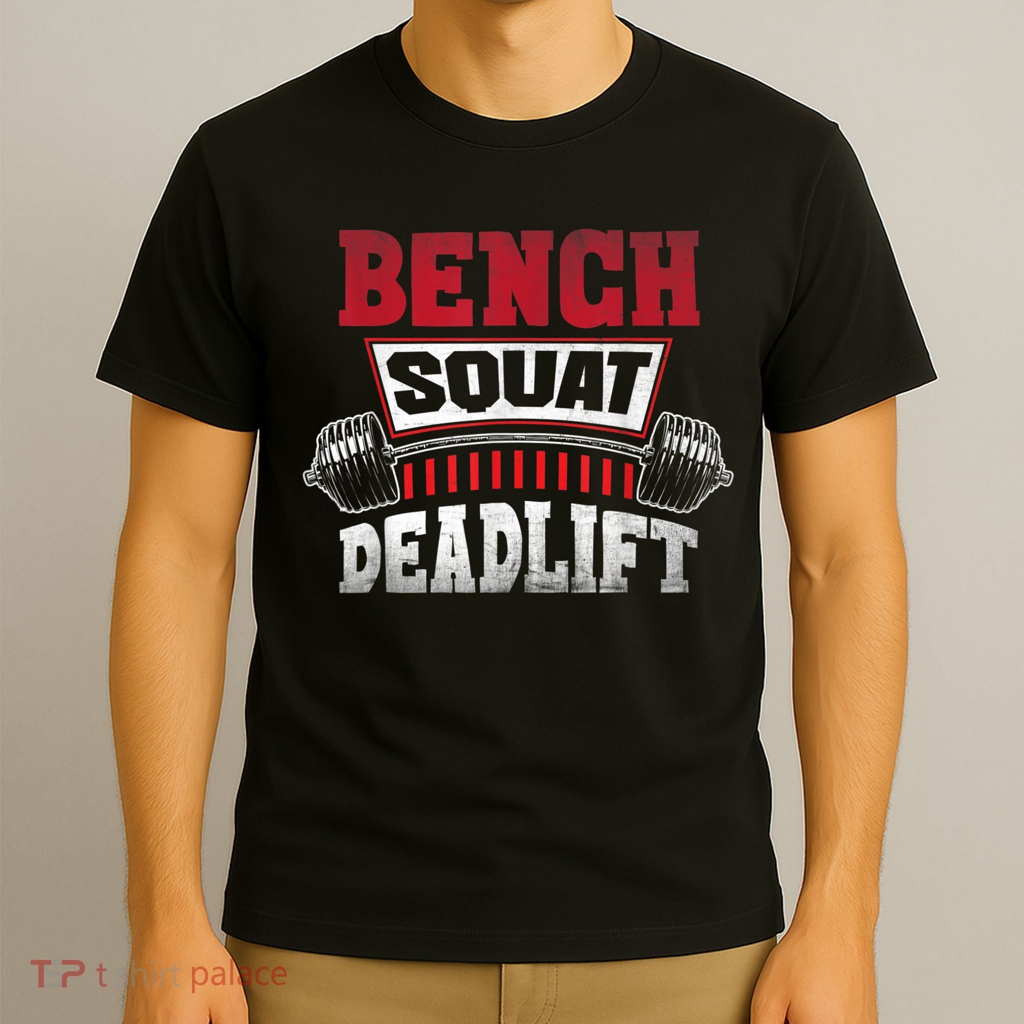 Weight Lifting Training Powerlifting Bench Squat Deadlift T-Shirt
