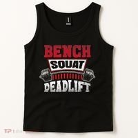 Weight Lifting Training Powerlifting Bench Squat Deadlift Tank Top thumb 2