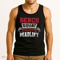 Weight Lifting Training Powerlifting Bench Squat Deadlift Tank Top thumb 3