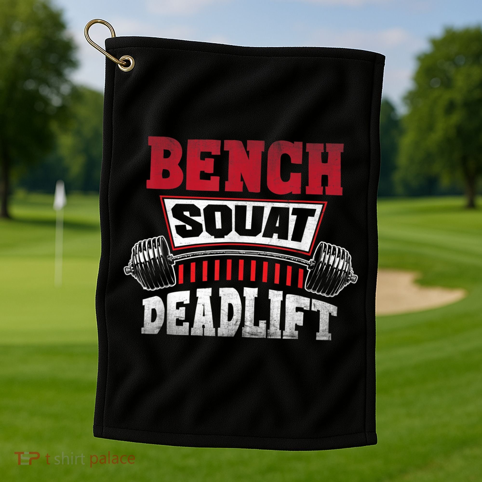 Weight Lifting Training Powerlifting Bench Squat Deadlift Golf Towel