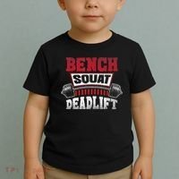Weight Lifting Training Powerlifting Bench Squat Deadlift Toddler T-Shirt thumb 2