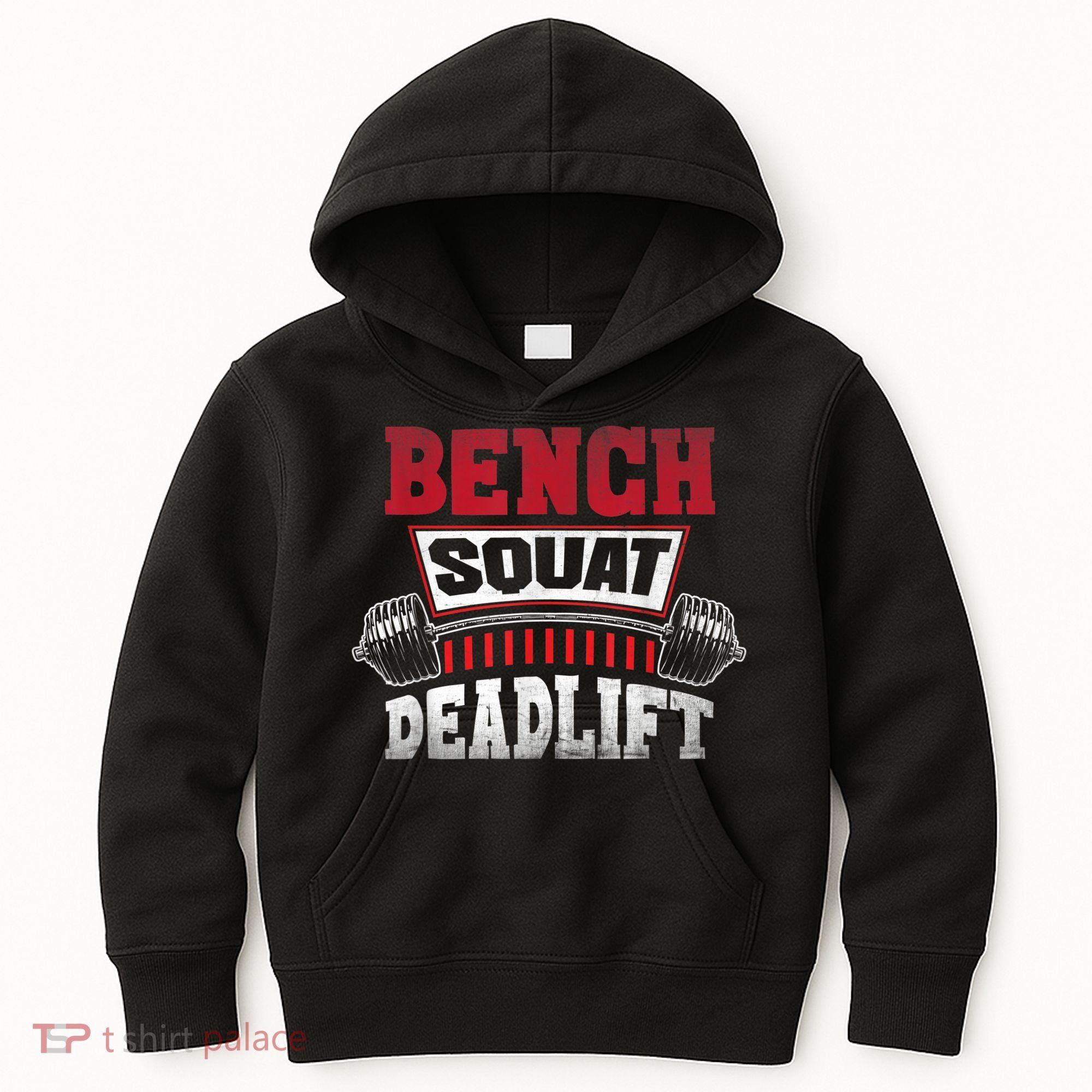 Weight Lifting Training Powerlifting Bench Squat Deadlift Kids Hoodie