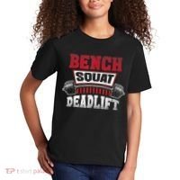Weight Lifting Training Powerlifting Bench Squat Deadlift Kids T-Shirt thumb 2