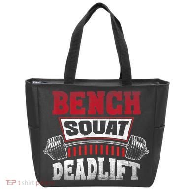 Weight Lifting Training Powerlifting Bench Squat Deadlift Tote Bag