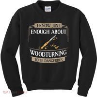 Woodturner Lathe Tools Project Woodturning Kids Sweatshirt thumb 0