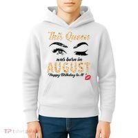 Womens Leopard This Queen Was Born In August Kids Hoodie thumb 4