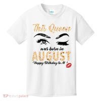 Womens Leopard This Queen Was Born In August Kids T-Shirt thumb 0