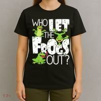 Who Let The Frogs Out Funny Amphibian Lover Frog Owner T-Shirt thumb 4