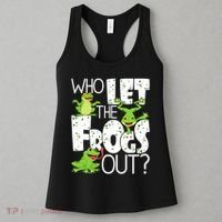 Who Let The Frogs Out Funny Amphibian Lover Frog Owner Women's Tank Top thumb 3