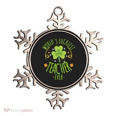 World's Luckiest Teacher Ever Funny St Patrick Day Irish Great Gift Ornament