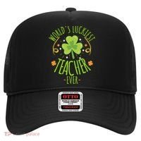 World's Luckiest Teacher Ever Funny St Patrick Day Irish Great Gift Hat thumb 0
