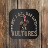 Who Loves Vultures Carrion Scavenger Bird Coaster thumb 0