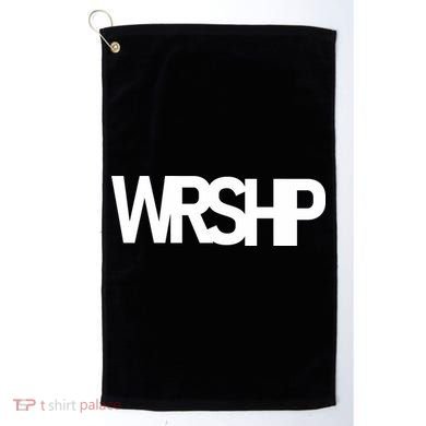 WRSHP Logo Worship Christian Golf Towel