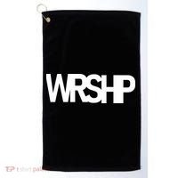 WRSHP Logo Worship Christian Golf Towel thumb 0