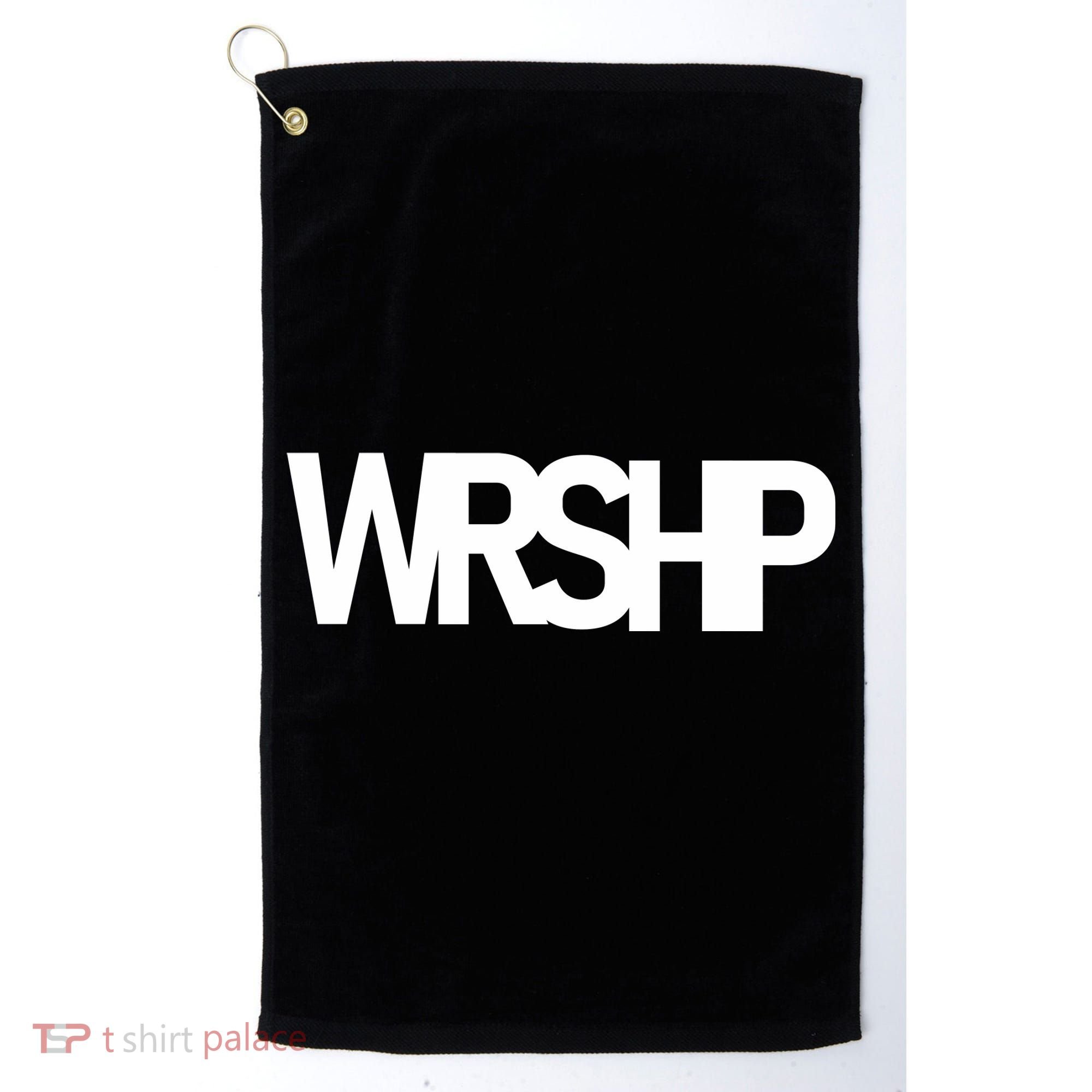 WRSHP Logo Worship Christian Golf Towel