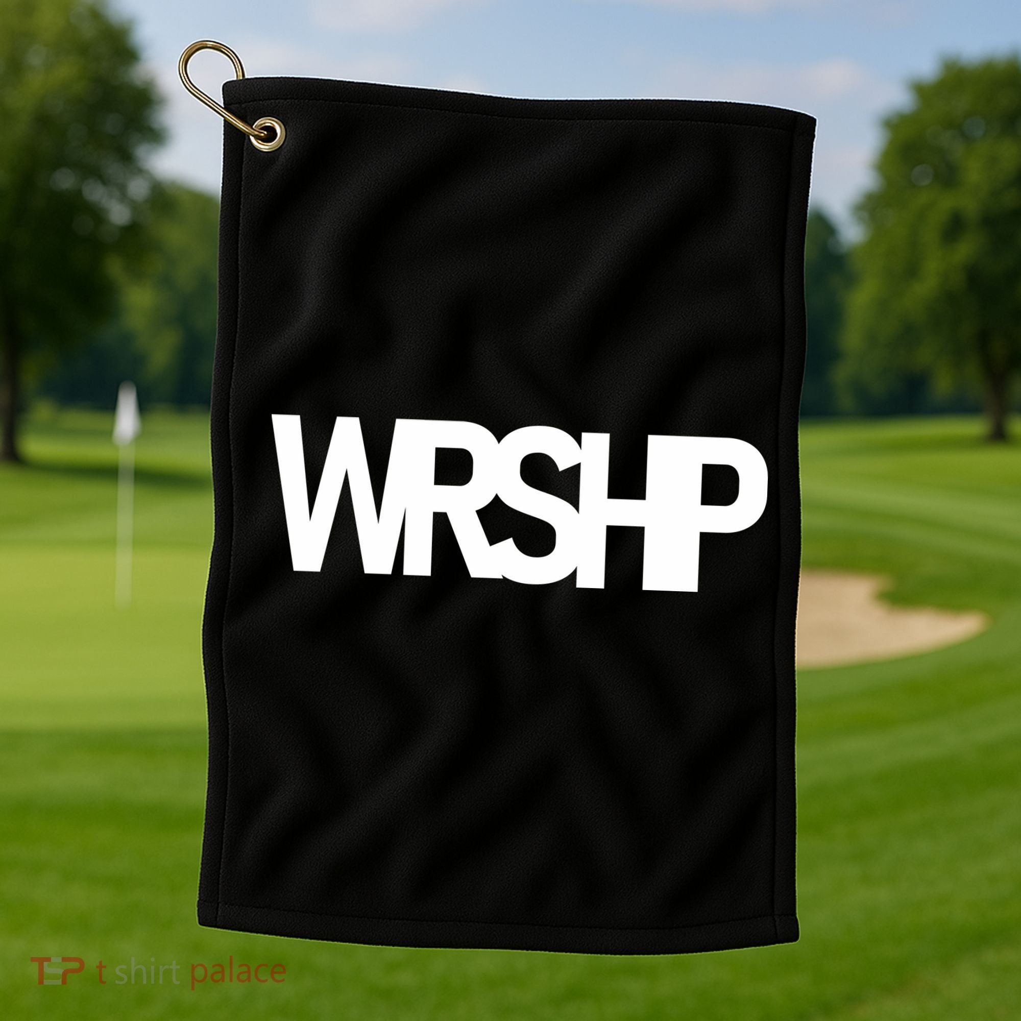 WRSHP Logo Worship Christian Golf Towel