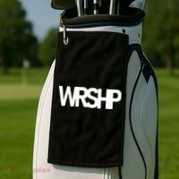 WRSHP Logo Worship Christian Golf Towel thumb 2