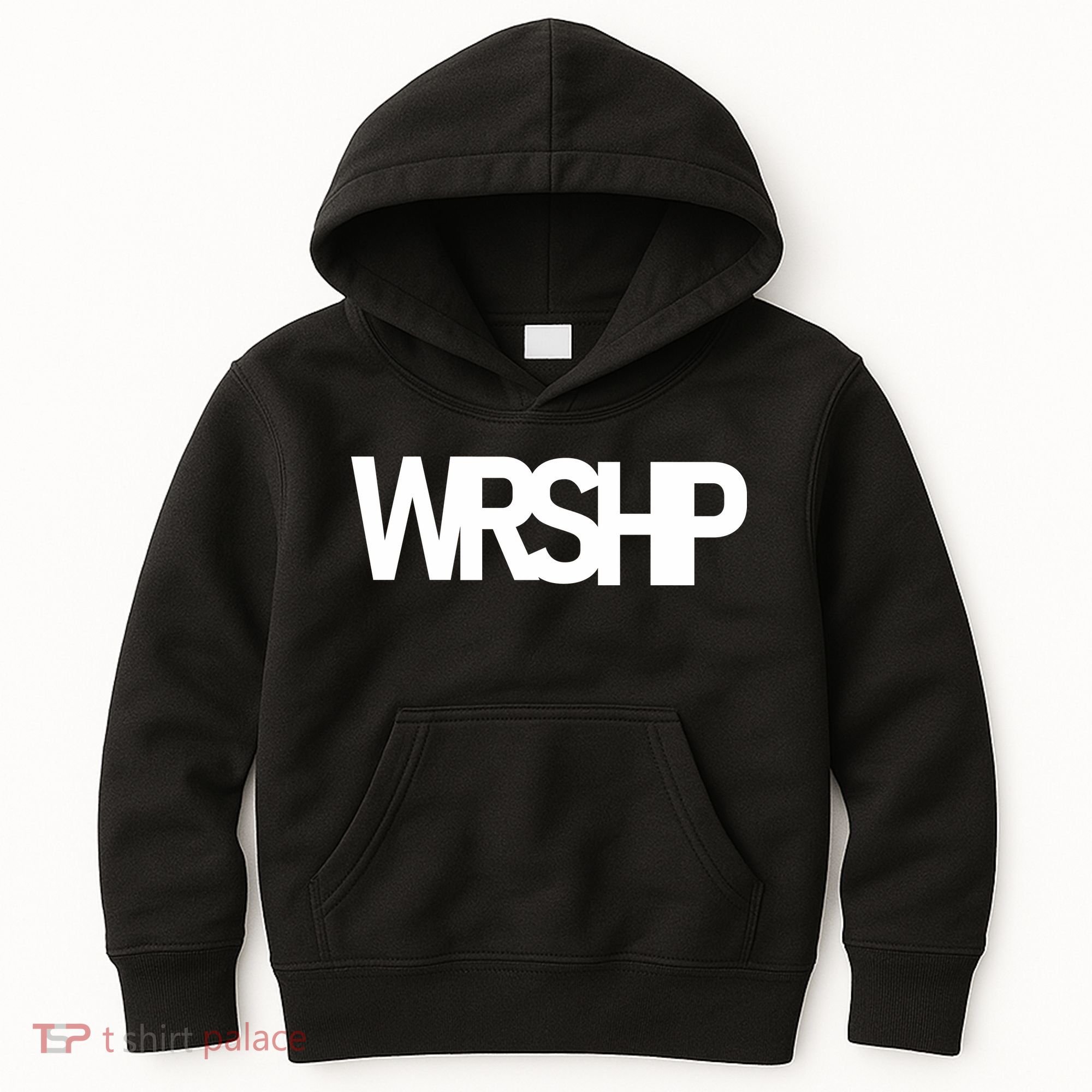 WRSHP Logo Worship Christian Kids Hoodie