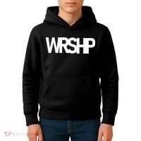 WRSHP Logo Worship Christian Kids Hoodie thumb 4