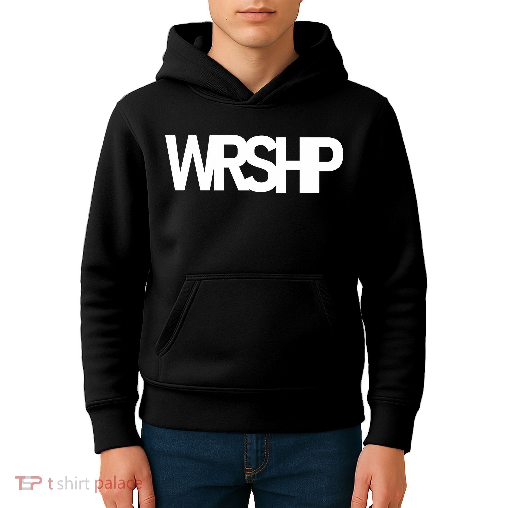 WRSHP Logo Worship Christian Kids Hoodie
